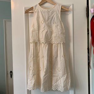 Asos White Eyelet Mini Dress – US 2 (NWT)